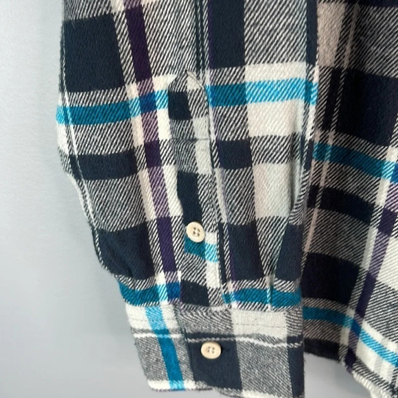 VOLCOM Mens Alaska Long Sleeve Plaid  Flannel Shirt Classic Fit Button Size M - Picture 5 of 12